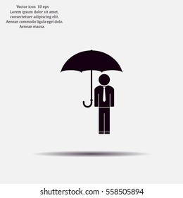 Man With Umbrella