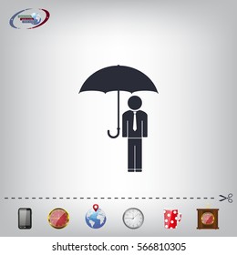 Man With Umbrella