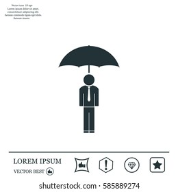 Man With Umbrella
