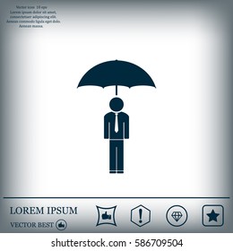 Man With Umbrella