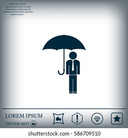Man With Umbrella