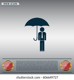 Man With Umbrella
