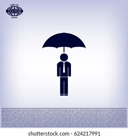 Man With Umbrella