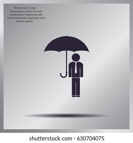 Man With Umbrella