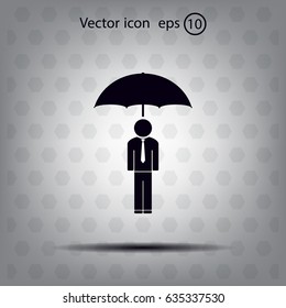 Man With Umbrella