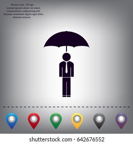 Man With Umbrella