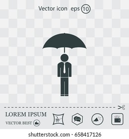 Man With Umbrella