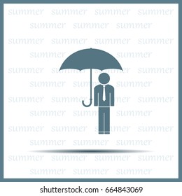 Man With Umbrella