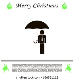 Man With Umbrella