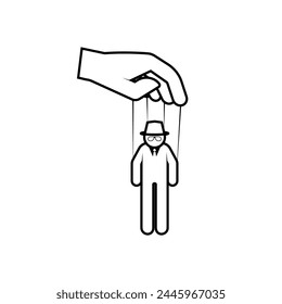 Man Under Control. Controlled Person, Servant. Treated as a Slave.