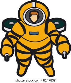 Man In Underwater/ Space Suit