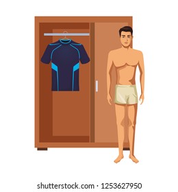man with underwear