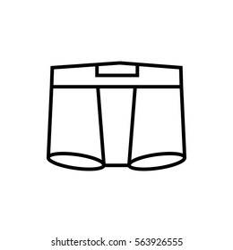 man underwear line vector icon