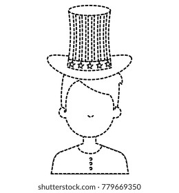 man with USA hat