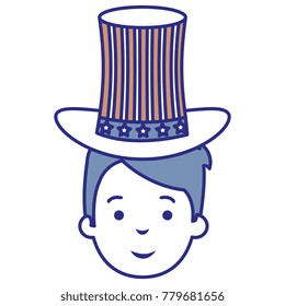 man with USA hat