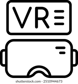 Man use Virtual reality headset Icon
