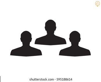 a man, a user command, icon, vector illustration eps10