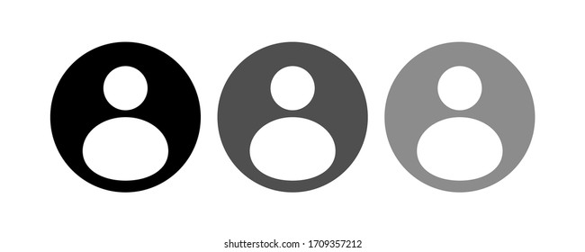Man User icon stock vector illustration flat design.