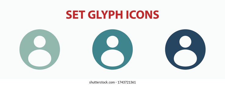 Man User icon stock vector illustration flat design.