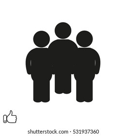 man, a user icon, vector illustration EPS 10