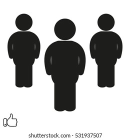 man, a user icon, vector illustration EPS 10