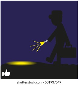man, a user icon, vector illustration EPS 10