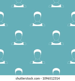 Man user pattern vector seamless repeating for any web design