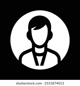 Man user profile icon vector illustration.
