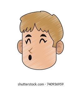 man using cellphone icon image