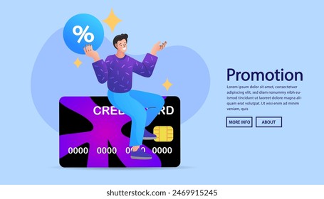 man using a credit card to shop on a computer. people use online shopping services. Smartphone marketing and e-commerce. delivery service concept. Shop Discount. Vector illustration.