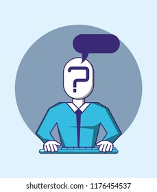 man using keyboard fintech concept