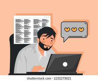 man using laptop portable device