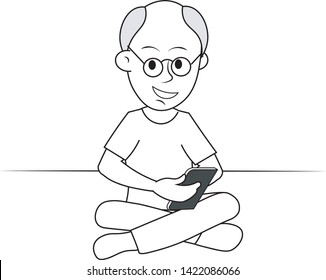 man using smart phone mobile phone 