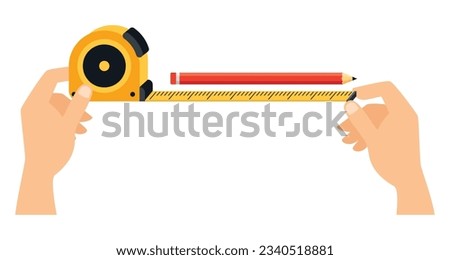 A Man Using Tape Measure