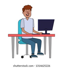 man using technology device