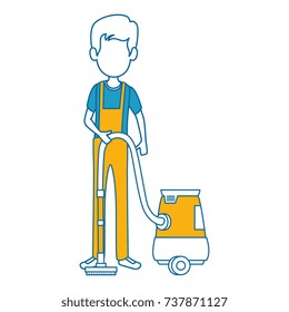 man with vacuum avatar