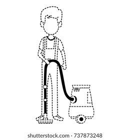 man with vacuum avatar
