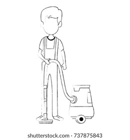 man with vacuum avatar
