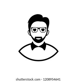 Man valentines day vector icon