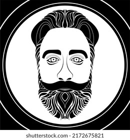 Vector de hombre para barbería
