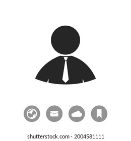 Man vector black simple icon