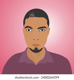 man vector, caricatur, caricature, illustrative photo, man with a goatee, illustration, vectorization