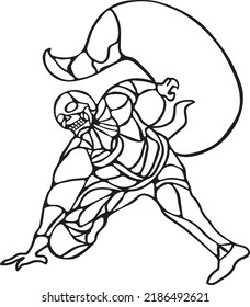 Man Vector Clip Art, Black and White