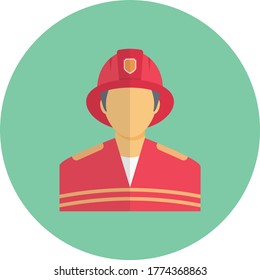 man vector flat color icon 