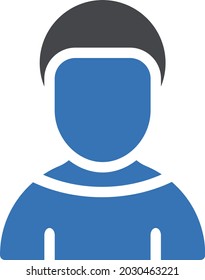 man vector glyph colour icon