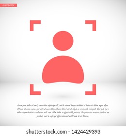 man vector icon 10 eps , Lorem ipsum Flat design