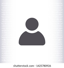 man vector icon 10 eps , Lorem ipsum Flat design