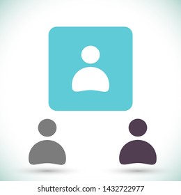 man vector icon 10 eps , Lorem ipsum Flat design
