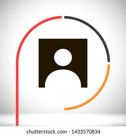 man vector icon 10 eps , Lorem ipsum Flat design