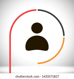 man vector icon 10 eps , Lorem ipsum Flat design